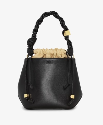 Bolso Ganni cubo bou negro
